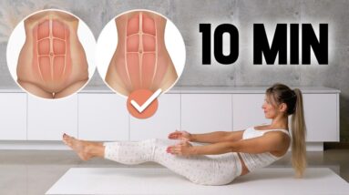 10 MIN DAILY PILATES ABS Workout - 10 Best Exercises For Abs & Waist! No Equipment, At Home