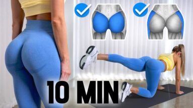 EXPRESS BOOTY PUMP in 10 MIN! Short 'Butt' Intense - Pyramid Challenge, No Equipment, At Home