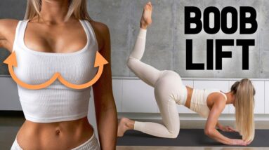 10 MIN BOOB LIFT Chest Workout - 12 Exercises to Lift Your Breast Naturally, No Equipment, At Home