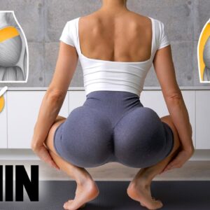 10 MIN BEST BOOTY SHELF Workout - 11 Exercises to Focus on Upper & Side Booty, No Equipment, At Home