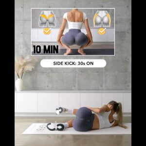 10 MIN BEST BOOTY SHELF Workout - 11 Exercises for Upper & Side Booty #homeworkout #bootyshelf